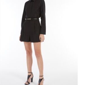 MaxMara Stretch Cotton Black Shorts